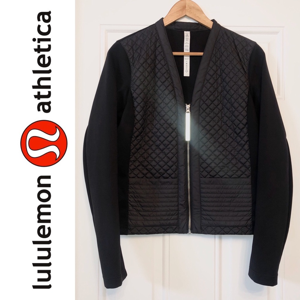 SOLD! Lululemon Long Sleeve Black Quilted Jacket